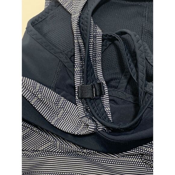 Athleta Women's Strappy Striped Built In Bra Workout Active Tank Top Blue XS - Picture 9 of 9